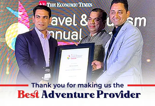 Thank you for making us the Best Adventure Provider